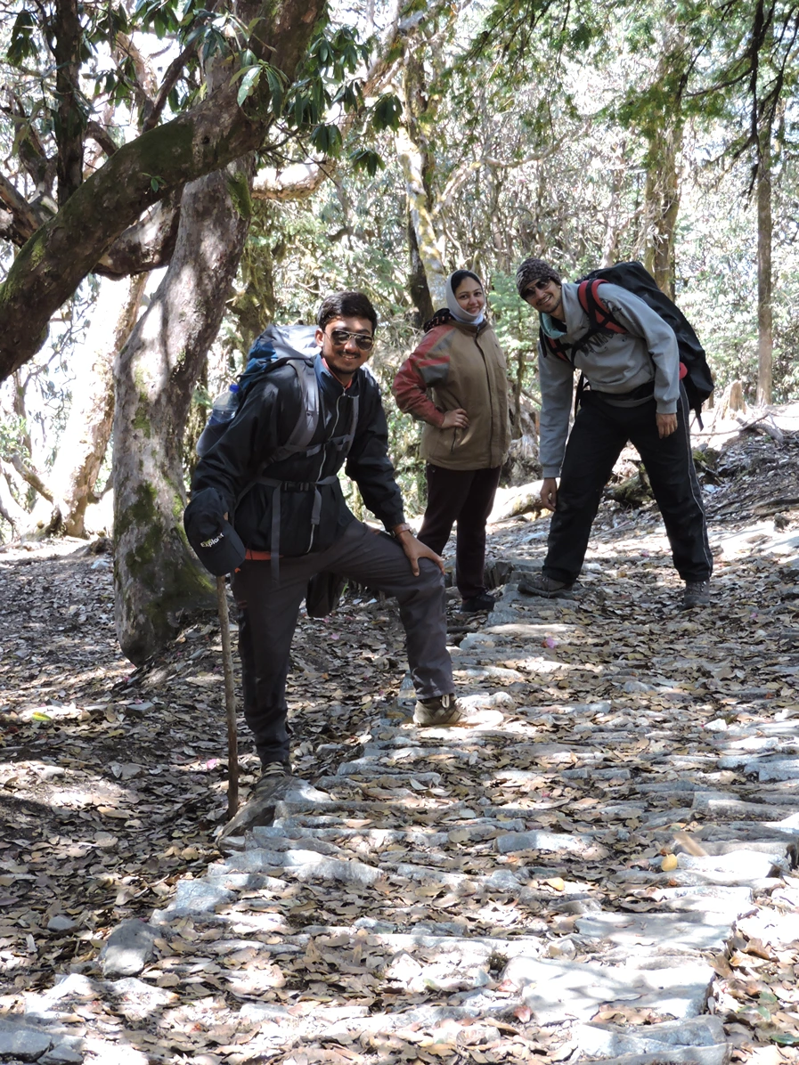 Guest posing during a scenic trip